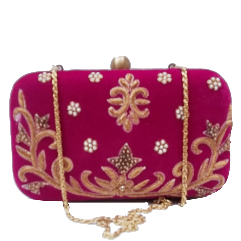 AHS crafts Dawka Flower Clutch for women AHS crafts Dawka Flower Clutch for women